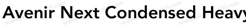Avenir Next Condensed Heavy字体转换